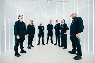 Members Of The Cast Of Parabolic Theatre In Bridge Command Image 2 C Alex Brenner